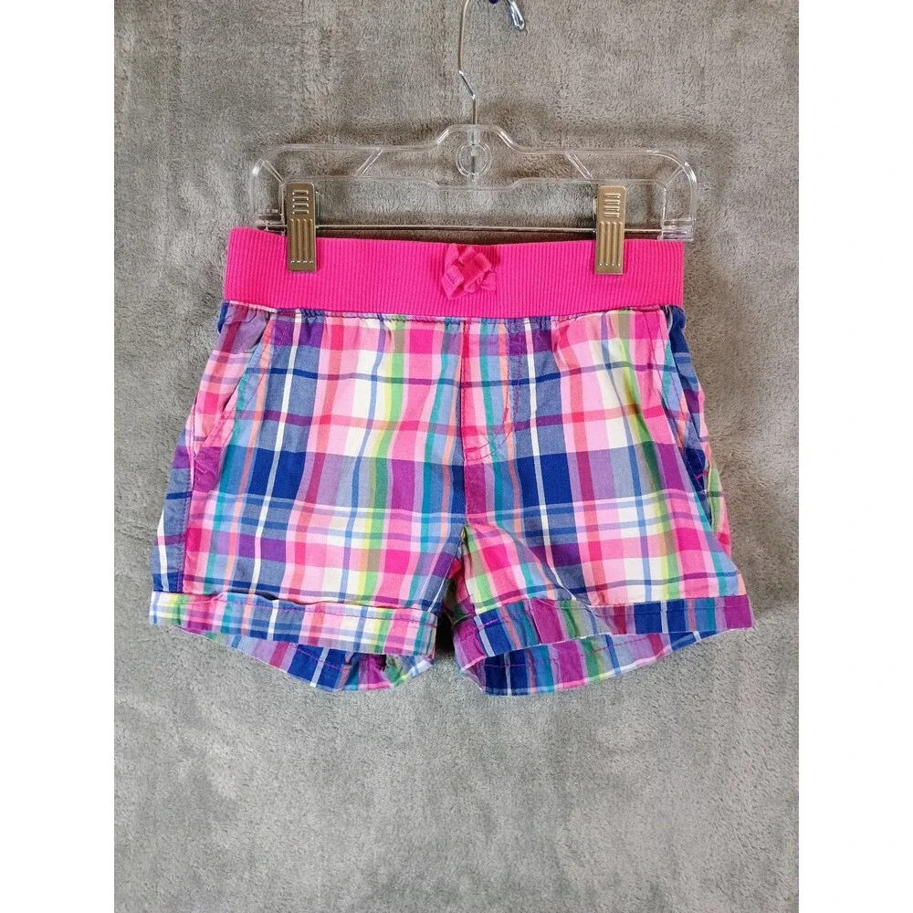 Children's Place Girls Plaid Casual Shorts 6X/7 Excellent